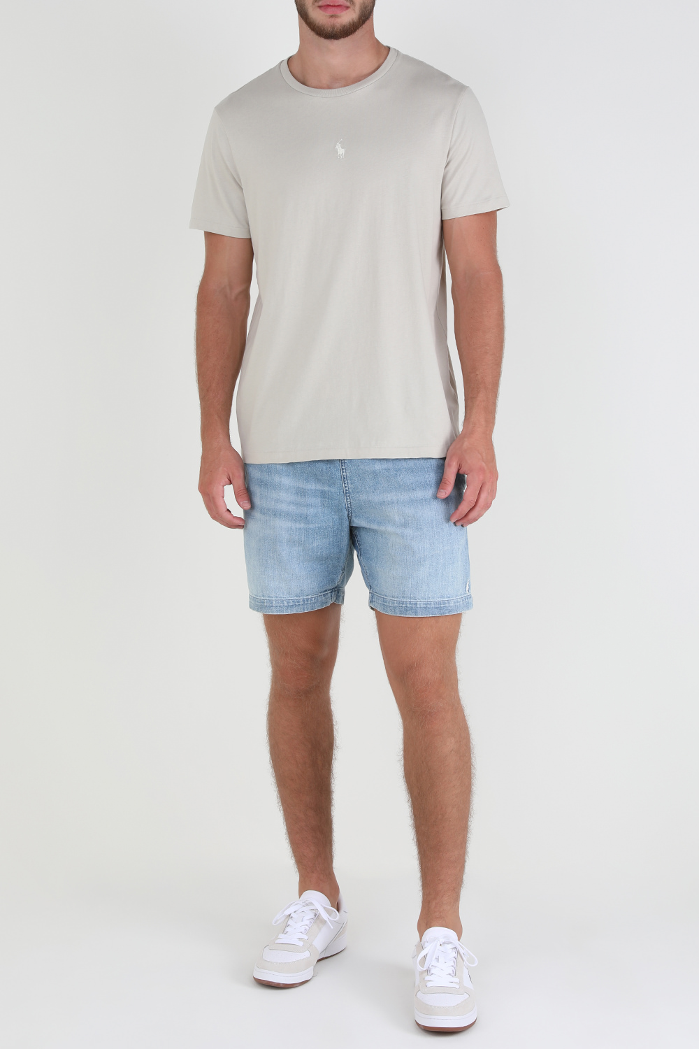 חולצת סלים טי מכותנת ג'רזי POLO RALPH LAUREN